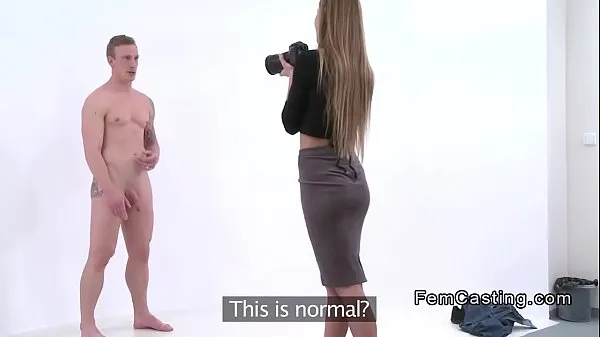 Sıcak Fake agent snaping naked guy in casting klip Klipler