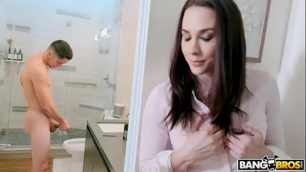 Hot BANGBROS - Stepmom Chanel Preston Catches Jerking Off In Bathroom clips Clips