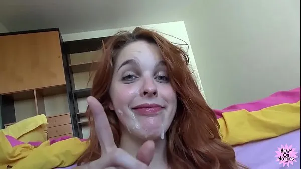 Hot POV Cock Sucking Redhead Takes Facial clips Clips