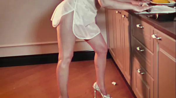 Hot This sexy blonde definitely wants to be fucked right in the kitchen clips Clips