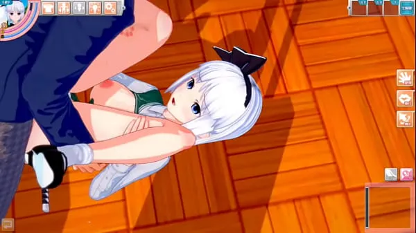 Hot Eroge Koikatsu! ] Touhou Youmu Konpaku rubs her boobs H! 3DCG Big Breasts Anime Video (Touhou Project) [Hentai Game clips Clips