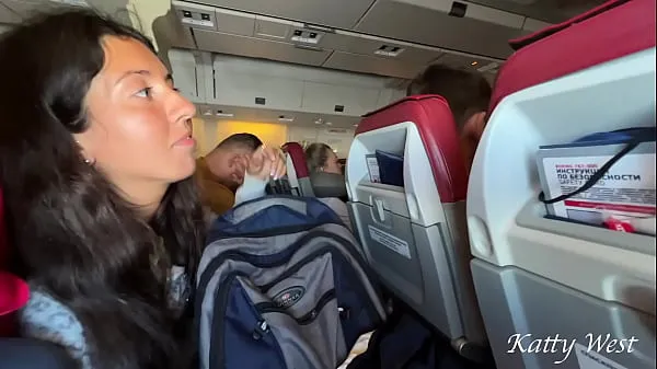 Hot Risky extreme public blowjob on Plane clips Clips